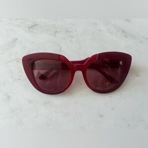 Authentic MARNI Oversized Red Cat Eyes Sunglasses